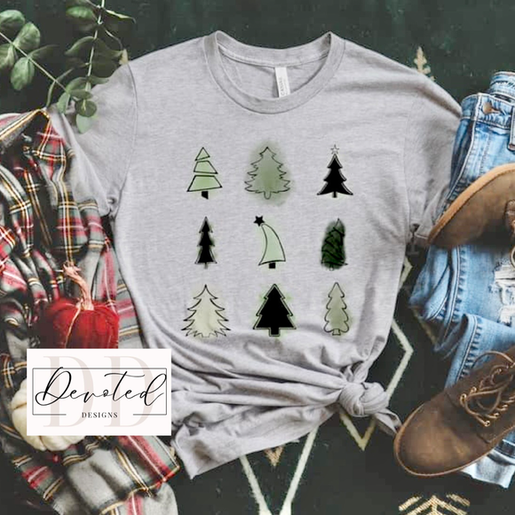 #0603 Green Holiday Tree Hues