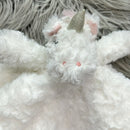 Danbar White Swirl Rosette Baby Unicorn Lovie-2