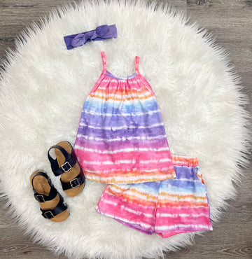 Purple Tie Dye Lounge