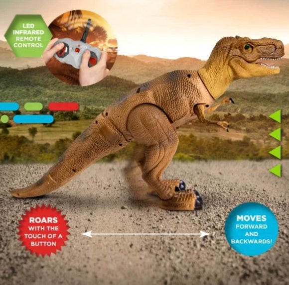 Discovery™ RC T-Rex Action Dinosaur Robot Toy, Wireless Controller & Motion Activated Movement Modes