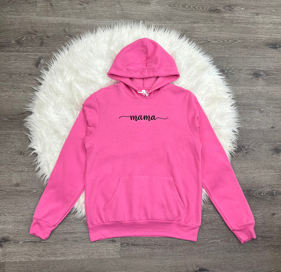 Embroidered Pink Mama & Mini Sweatshirt