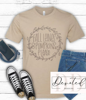 #000 Fall Leaves & Pumpkins Please