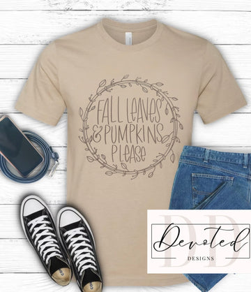 #000 Fall Leaves & Pumpkins Please