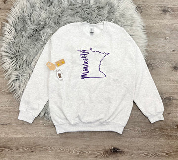 Embroidered Minnesota Crewneck