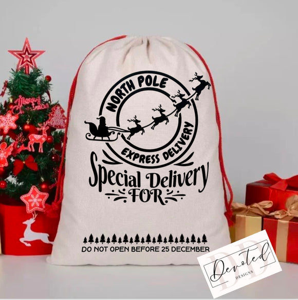 #000 Santa Bag: North Pole Express Delivery