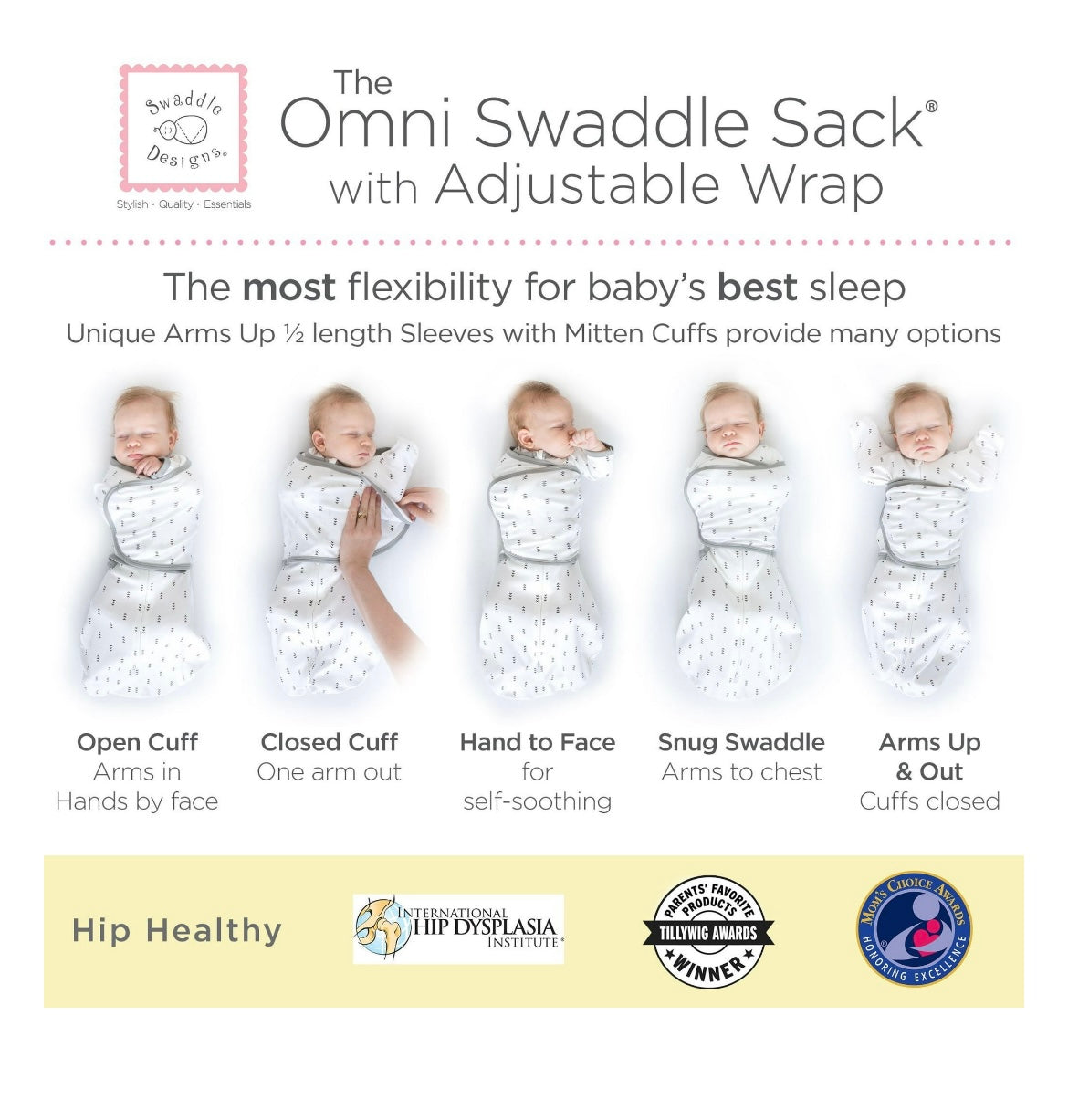 Omni Swaddle Sack With Adjustable Wrap
