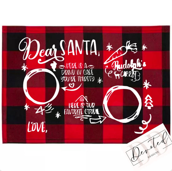 #000 Christmas Eve Santa Placemat
