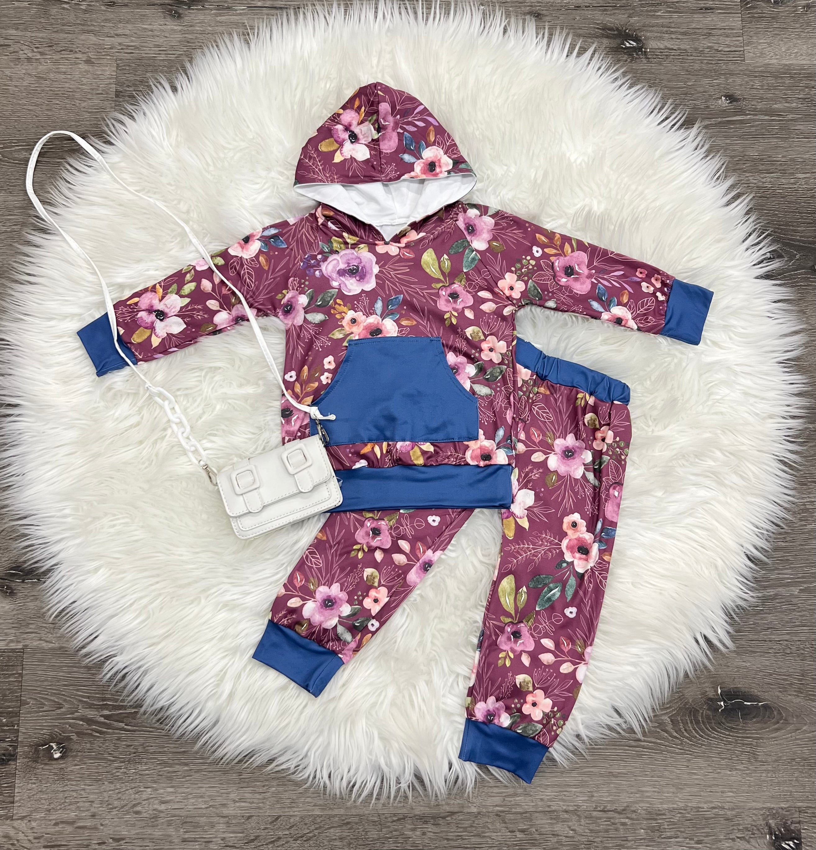 Floral Hoodie Set