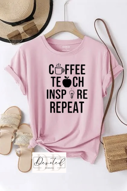 #000 Coffee Teach Inspire Repeat