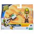 Star Wars Young Jedi Adventures Kai Brightstar & Speeder Bike Figure & Vehicle-5