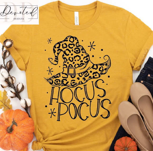 #0308 Hocus Pocus-Leopard Witches Hat