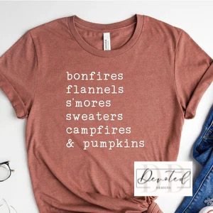 #0808 Bonfires Flannels S’mores Sweaters Campfires & Pumpkins