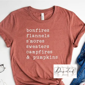 #0808 Bonfires Flannels S’mores Sweaters Campfires & Pumpkins
