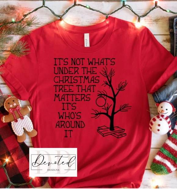 #0000 It’s Not What’s Under The Christmas Tree That Matters It’s Who’s Around It