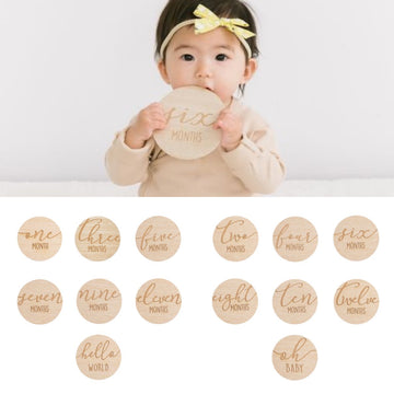 Wooden Milestone Cards