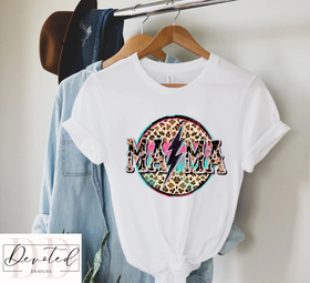 #0199 Leopard Lightening Bolt MAMA