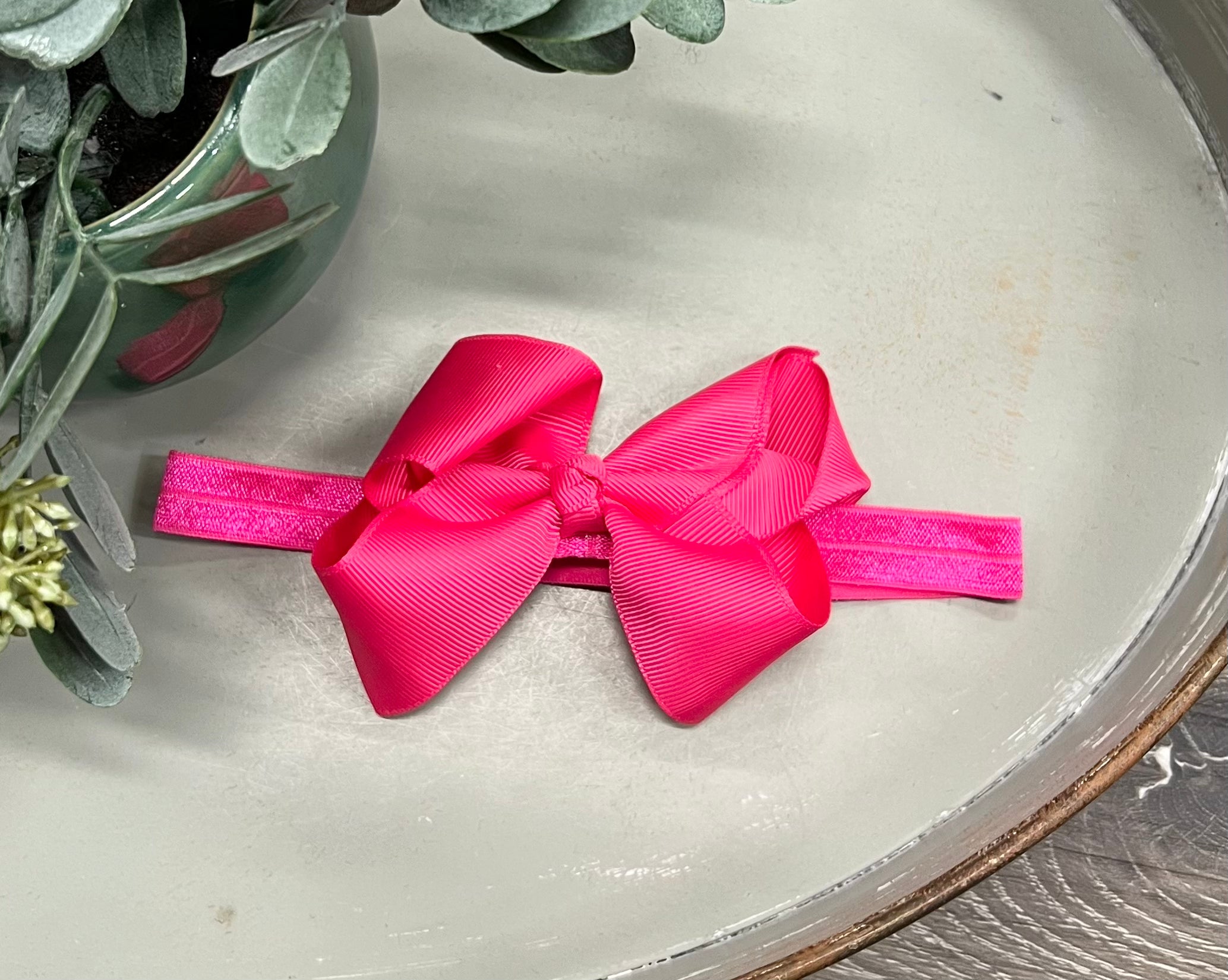 Buy shocking-pink 4.5&quot; Bow Headband