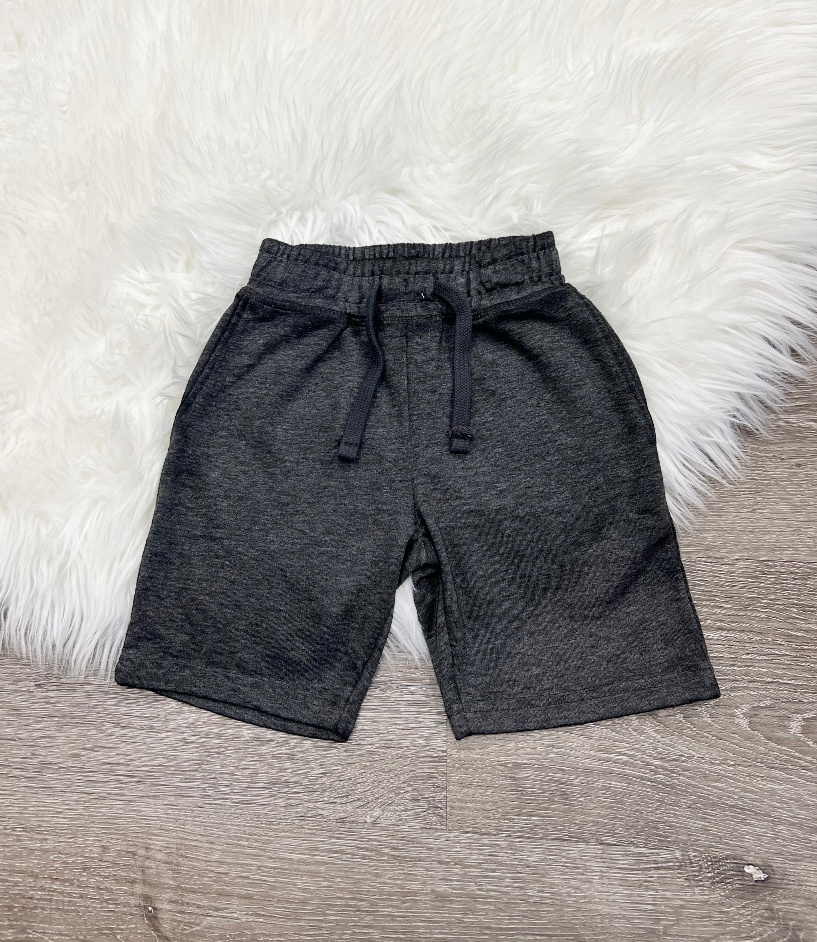 Mish Boys Distressed Black Shorts