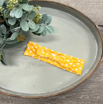 Mustard Polka Dot Headband