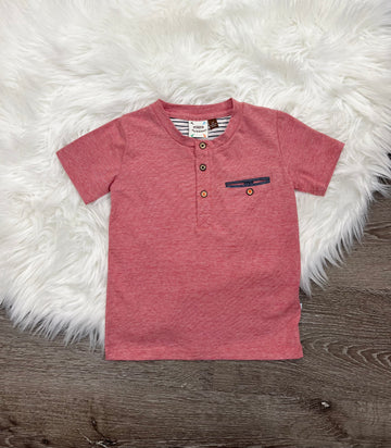 FORE!! Red Mini Stripe Henley