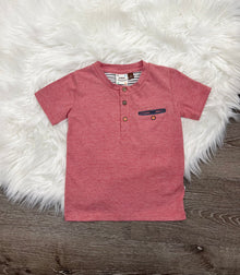 FORE!! Red Mini Stripe Henley