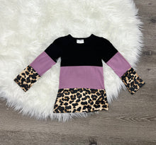 Purple Leopard & Lace Top