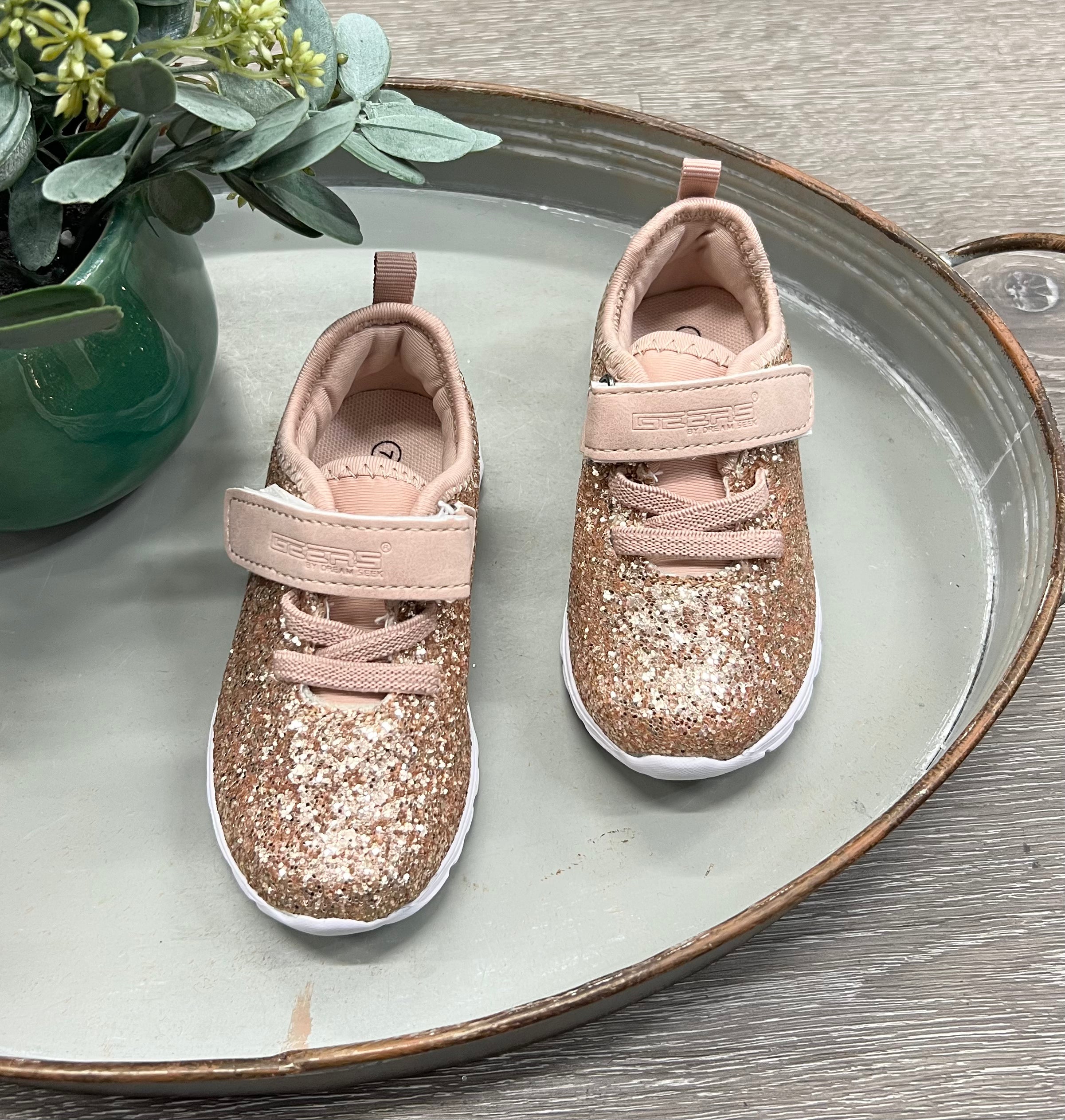 Buy rose-gold Glitter Sneakers