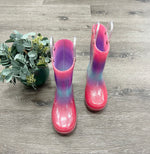 Rainbow Glitter Rain Boots