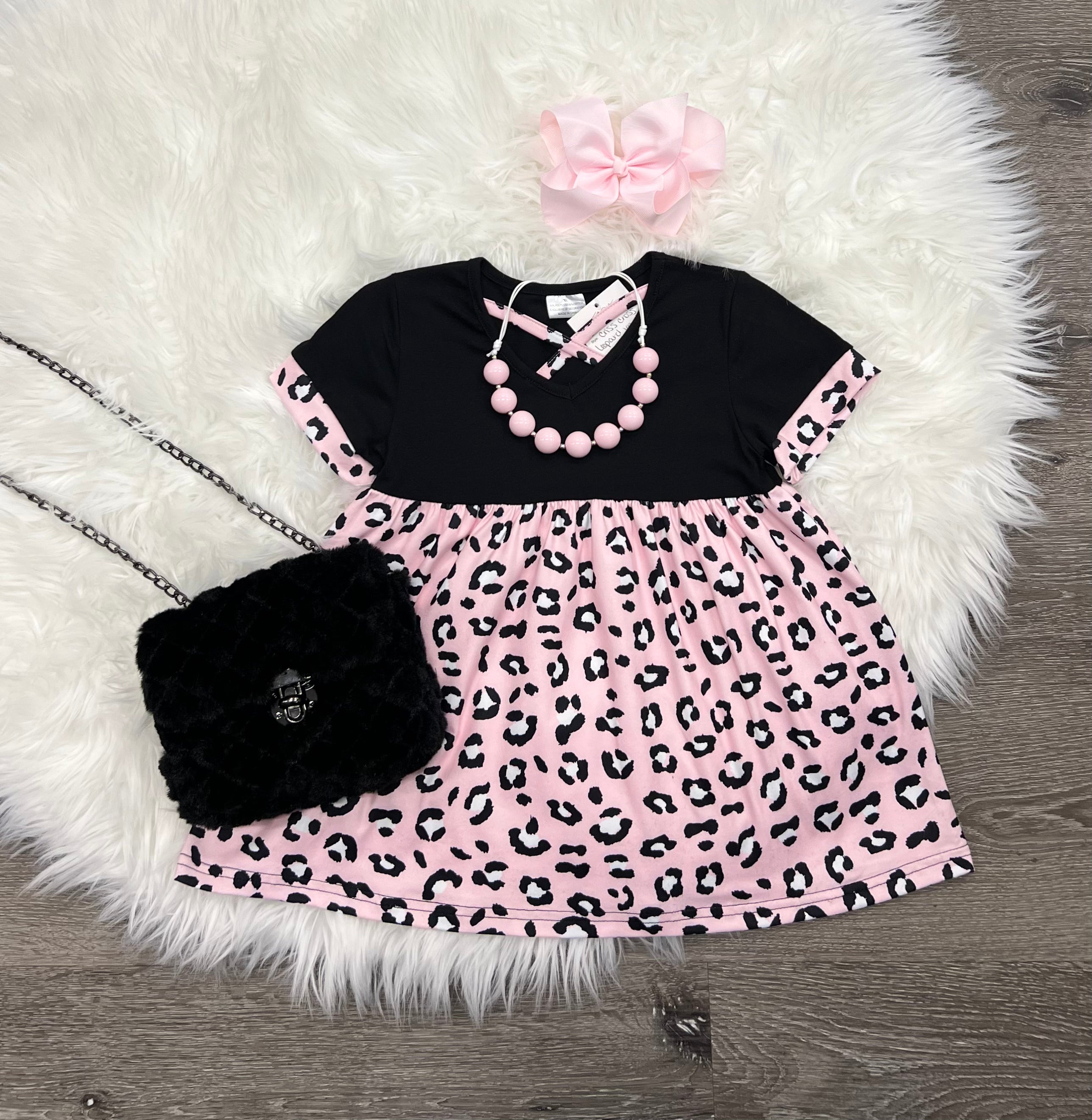 Criss Cross Leopard V-Neck