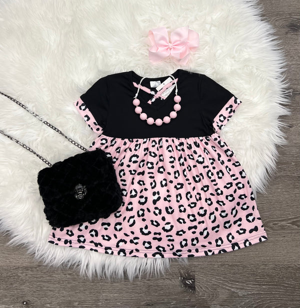 Criss Cross Leopard V-Neck