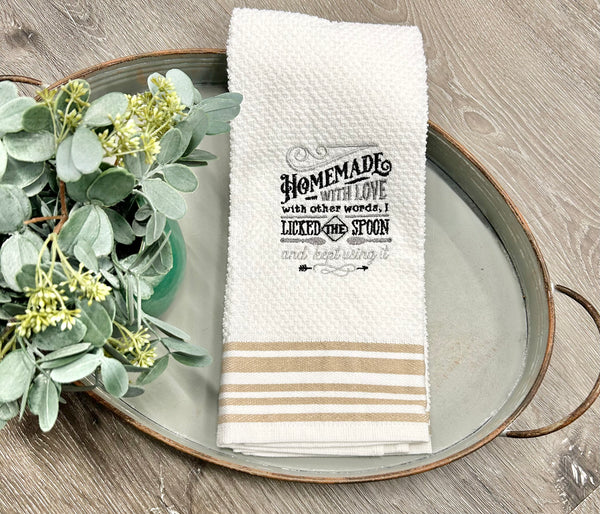 Embroidered Kitchen Towel