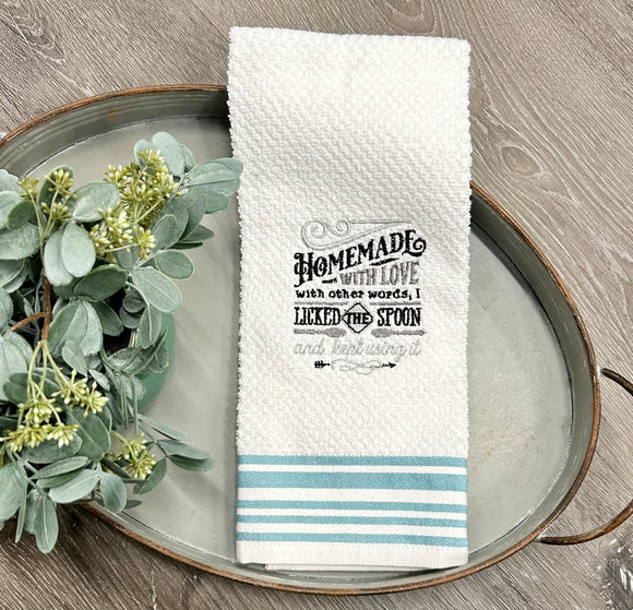 Embroidered Kitchen Towel