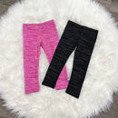 Basic Heathered Leggings-1