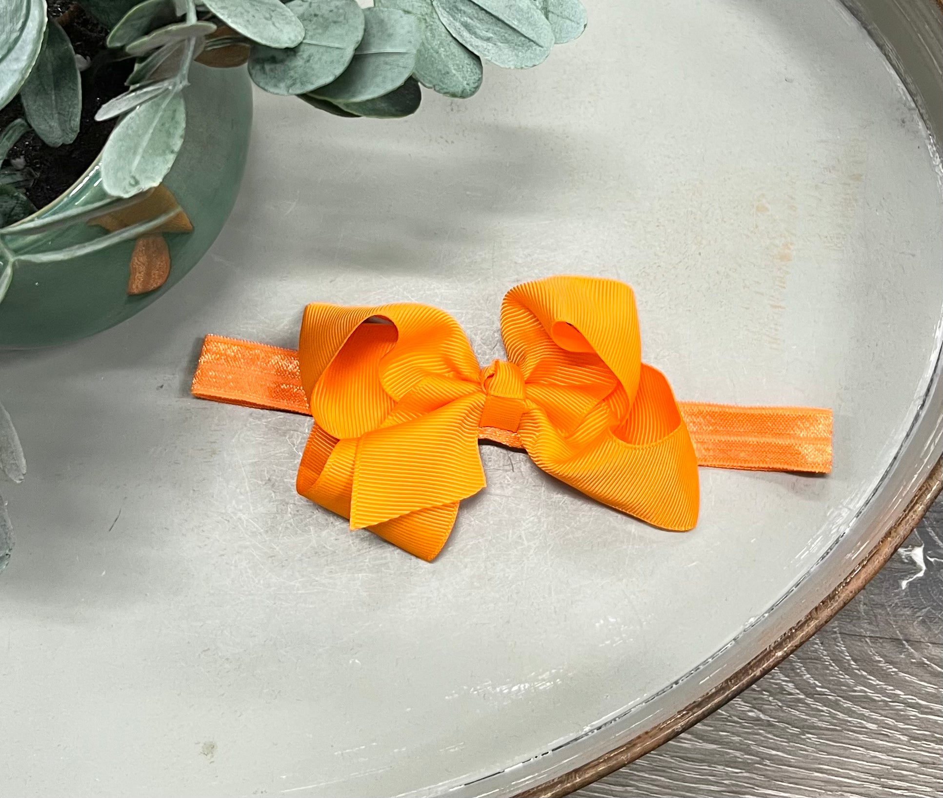 Buy orange 4.5&quot; Bow Headband