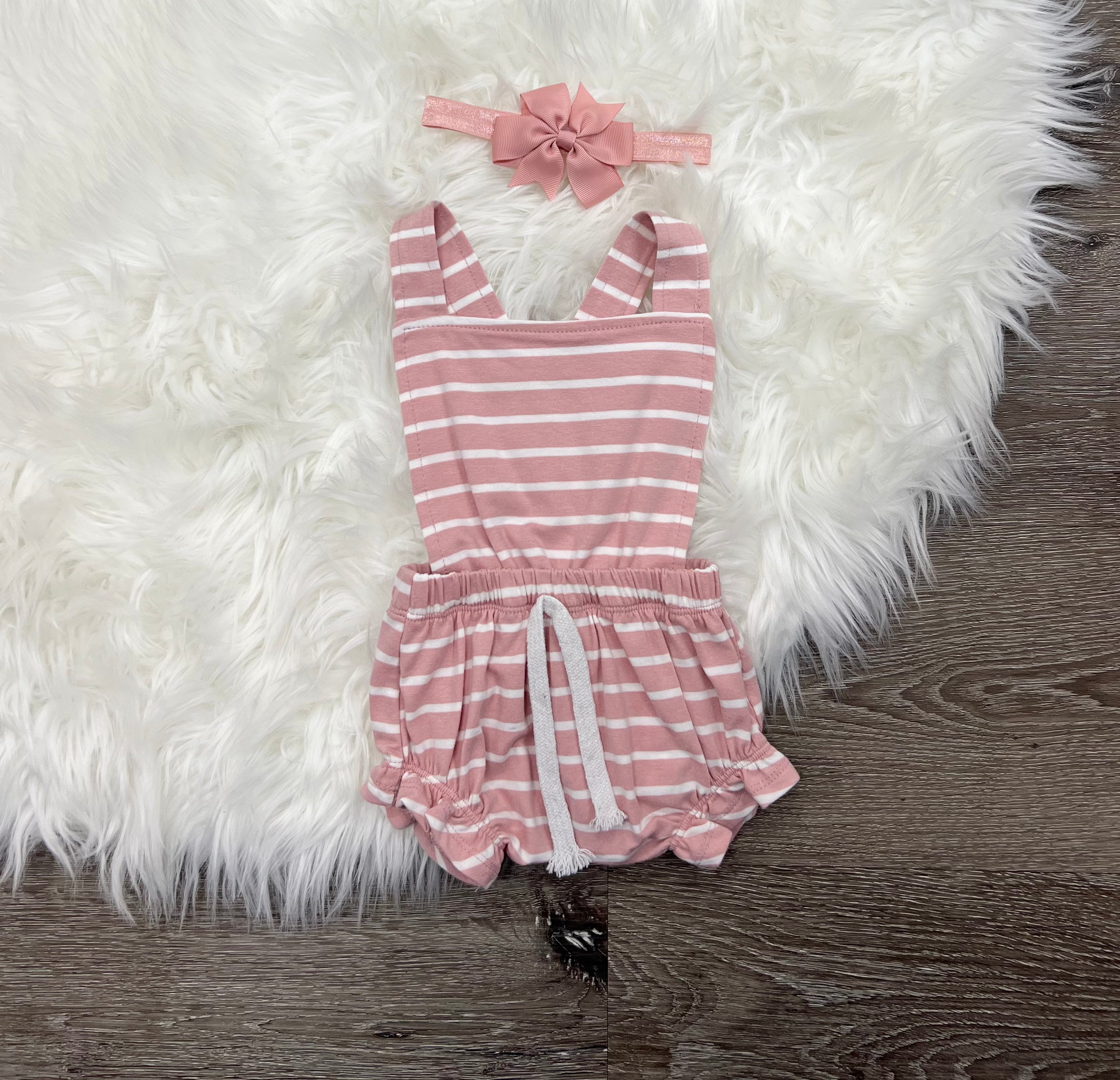 Criss Cross Bib Romper