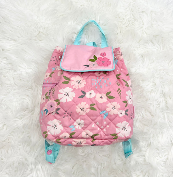 Flower Quilted Backpack