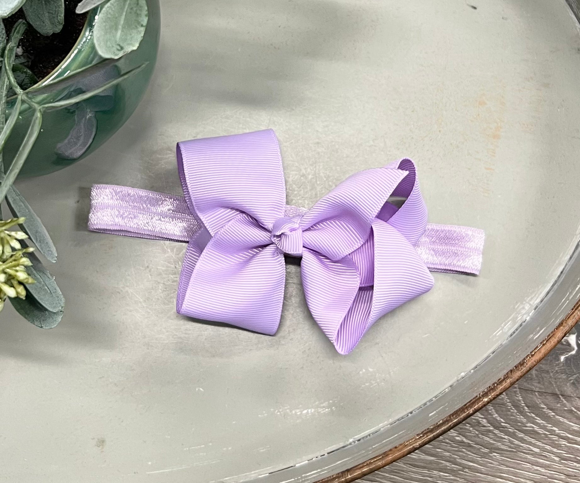 Buy lilac 4.5&quot; Bow Headband