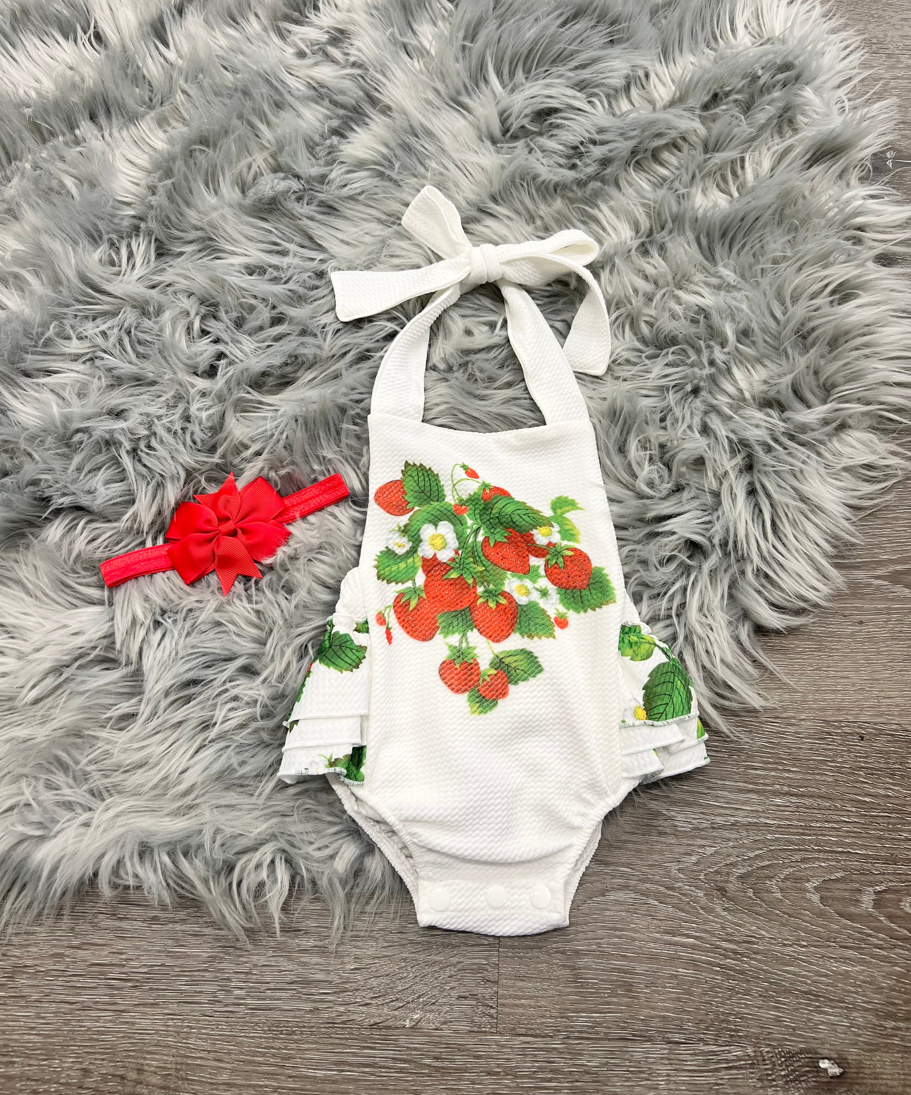 Strawberry Patch bodysuit