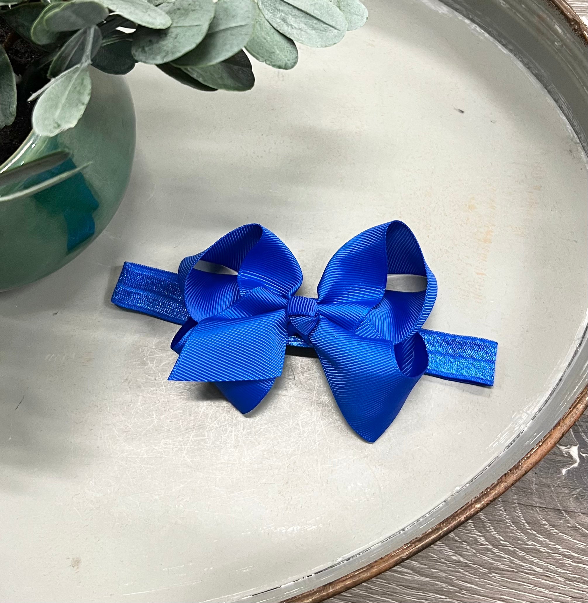 Buy blue 4.5&quot; Bow Headband