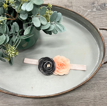 Peach Blooms Headband