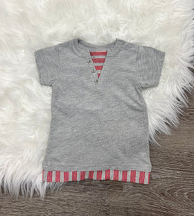 BitzKids Red Striped Shirt