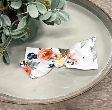 Teal & Orange Floral Headband