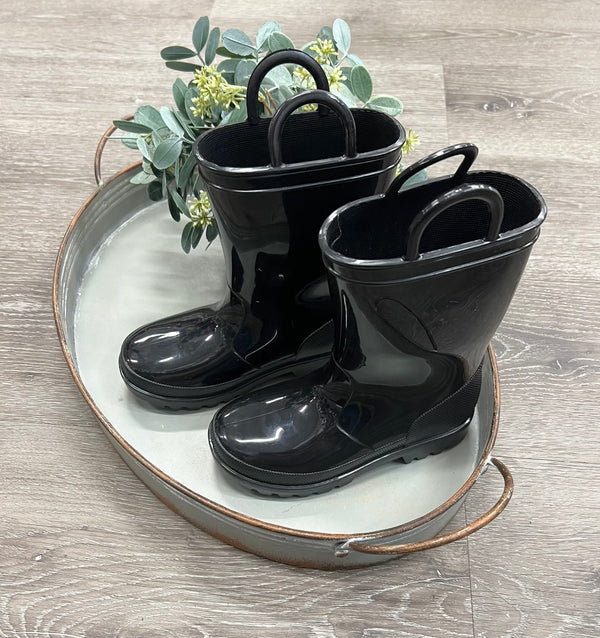 Black Rain Boots