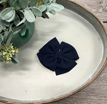 Buy navy Textured Clips