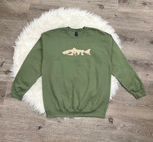 Embroidered Fish Crew Neck