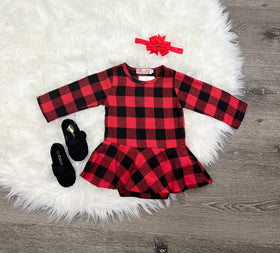 Twirly Plaid Bodysuit