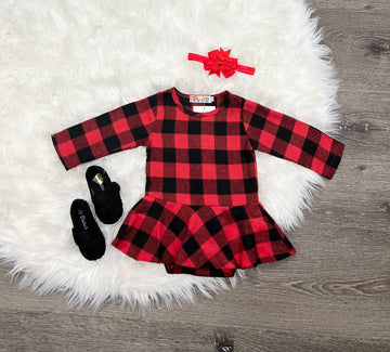 Twirly Plaid Bodysuit
