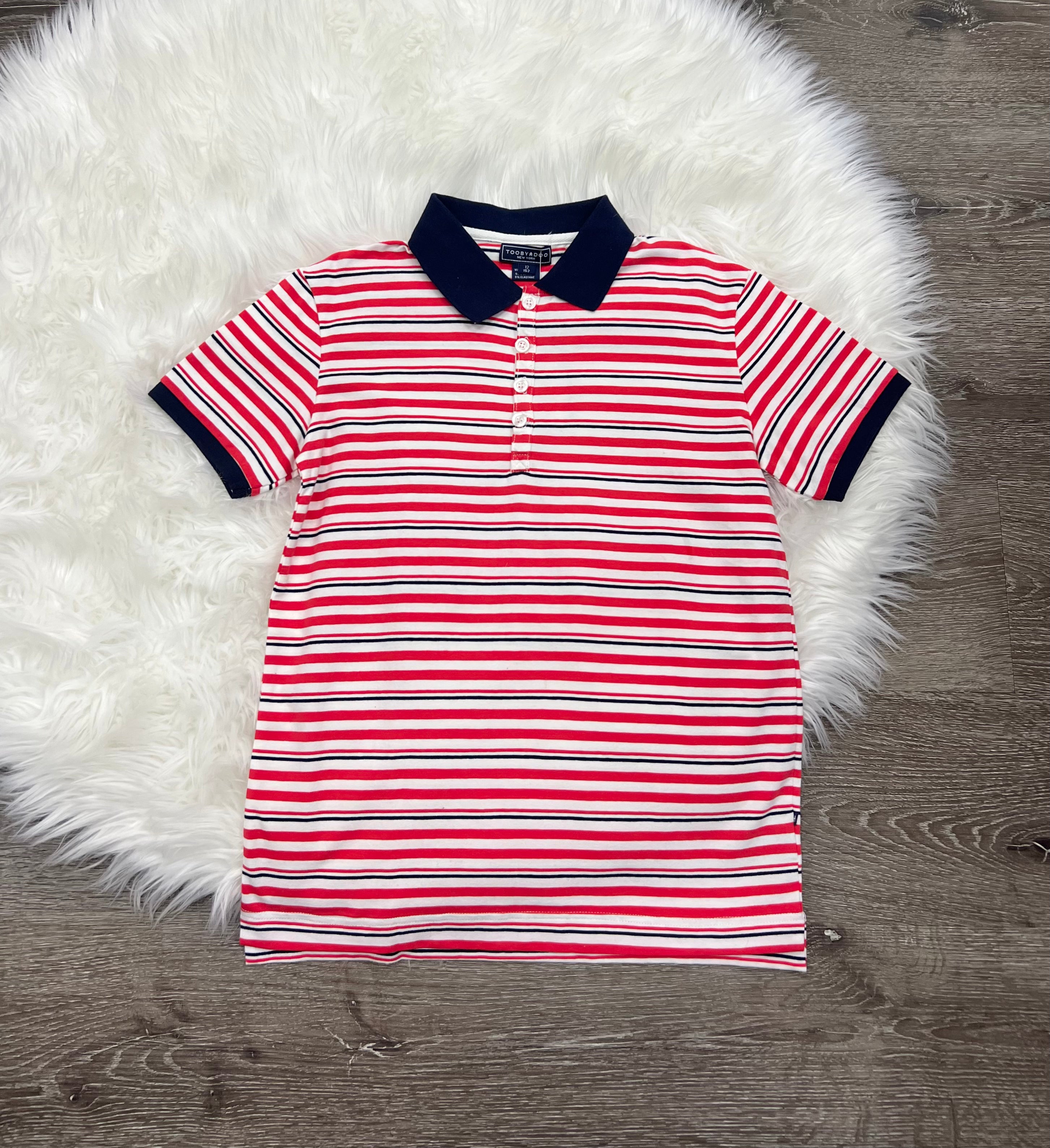 Toobydoo Striped Polo