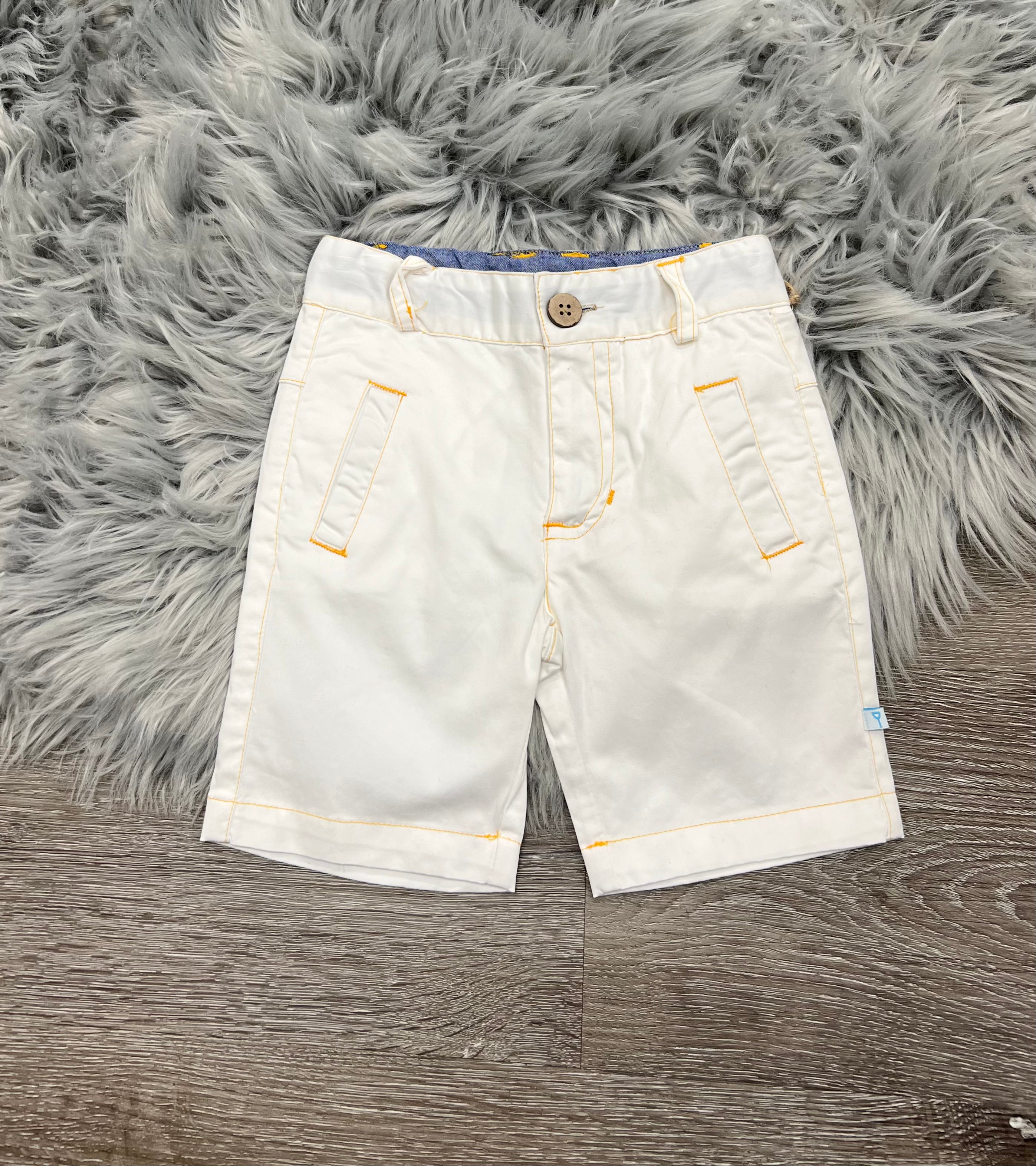 Buy white FORE!! Basic Colored Shorts