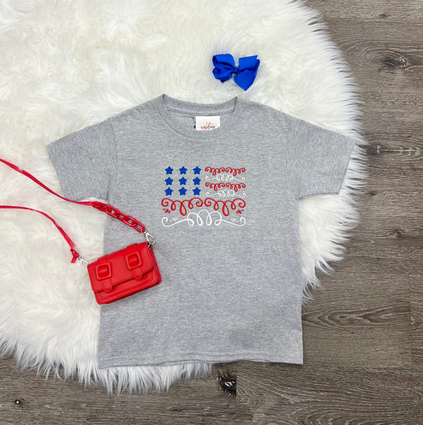 Embroidered Flag T